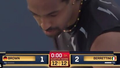 Dustin Brown hat zum Auftakt gegen Matteo Berrettini knapp verloren Dustin Brown hat zum Auftakt gegen Matteo Berrettini knapp verloren