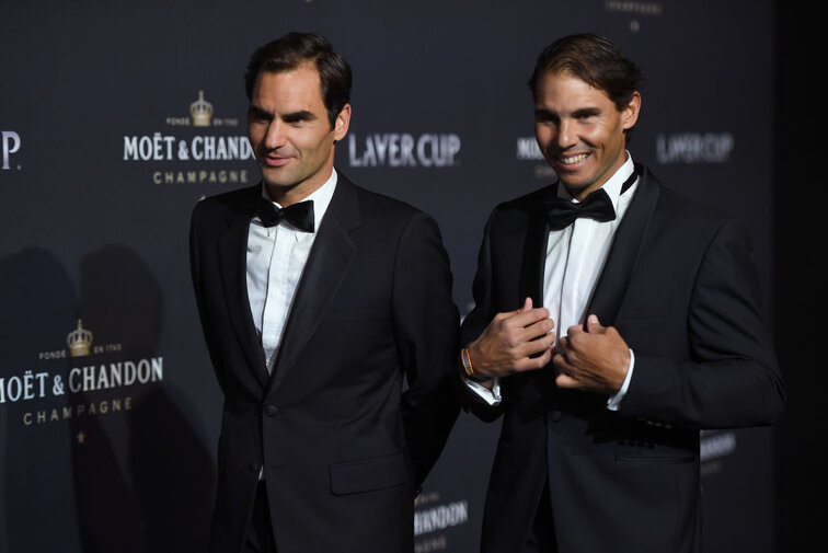 Roger Federer und Rafael Nadal