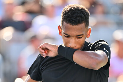 Felix Auger-Aliassime musste in Montreal eine heftige Niederlage einstecken Felix Auger-Aliassime musste in Montreal eine heftige Niederlage einstecken