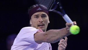 Alexander Zverev am Dienstag in Wien