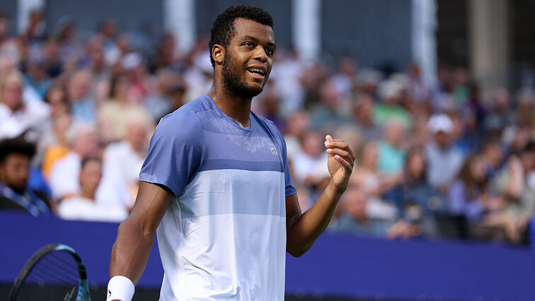 Mit seinem Erfolg gegen Taylor Fritz schaffte Giovanni Mpetshi Perricard in Shanghai seinen ersten Sieg gegen einen Top-10-Spieler. Getty Images