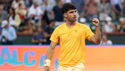Carlos Alcaraz gewann sein erstes Match in Indian Wells gegen Grigor Dimitrov.