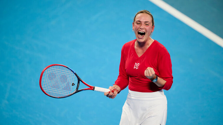 Donna Vekic war die zentrale Figur im Duell gegen die Niederlande. Donna Vekic war die zentrale Figur im Duell gegen die Niederlande.