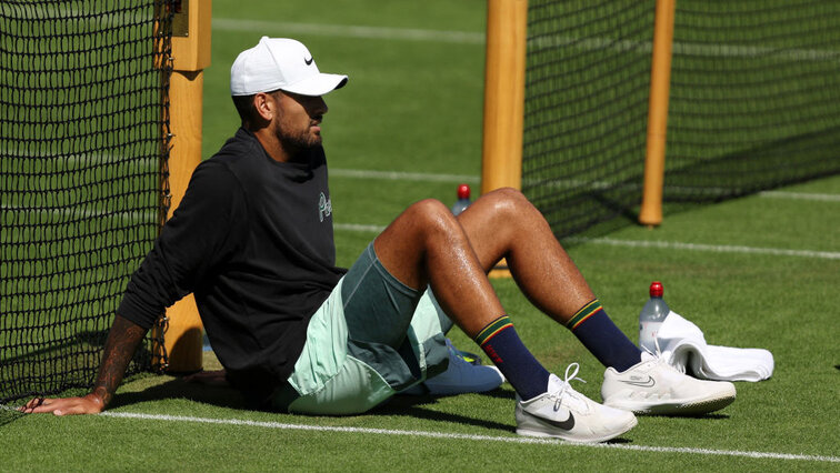 Nick Kyrgios is calming himself before the storm on Sunday