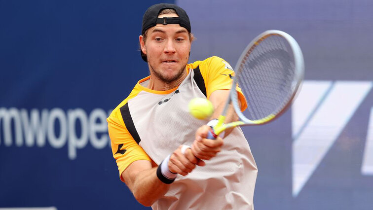 Jan-Lennard Struff am Donnerstag in München