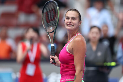 Aryna Sabalenka steht nach einem klaren Auftakterfolg über Sofia Kenin in der zweiten Runde von Peking