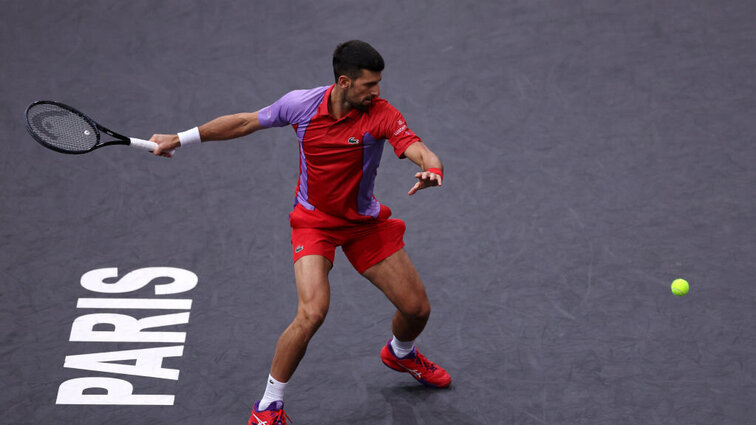 Novak Djokovic siegte im Achtelfinale gegen Tallon Griekspor.