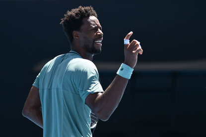 Gael Monfils setzte sich gegen Taylor Fritz durch Gael Monfils setzte sich gegen Taylor Fritz durch