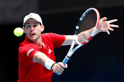 Dominic Thiem Dominic Thiem beim ATP Cup in Melbourne