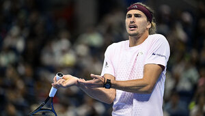Alexander Zverev hatte gegen Novak Djokovic zu hadern