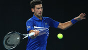 Novak Djokovic hatte gegen Daniil Medvedev hart zu kämpfen