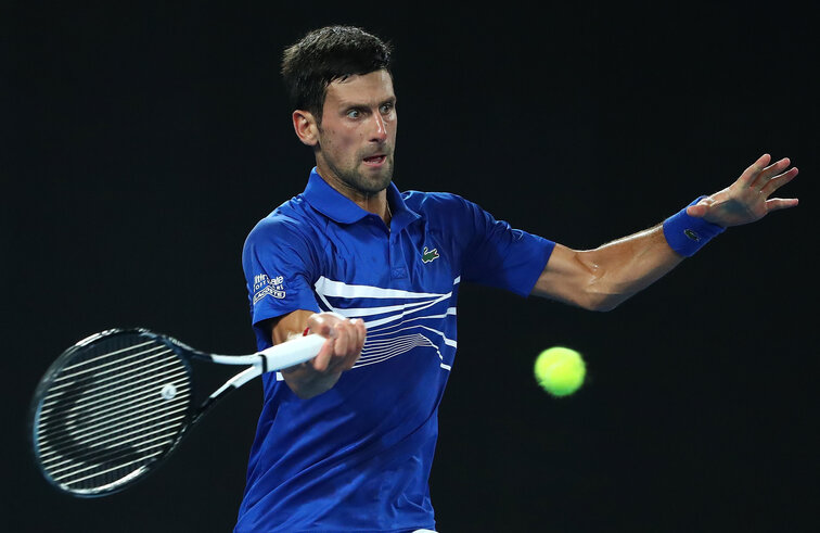 Novak Djokovic Novak Djokovic hatte gegen Daniil Medvedev hart zu kämpfen