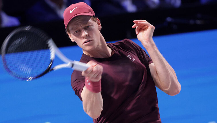 Jannik Sinner am Sonntag in der Wiener Stadthalle Jannik Sinner am Sonntag in der Wiener Stadthalle