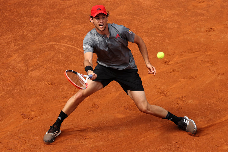 Dominic Thiem faced the Italian Lorenzo Sonego in the Rome round of 16