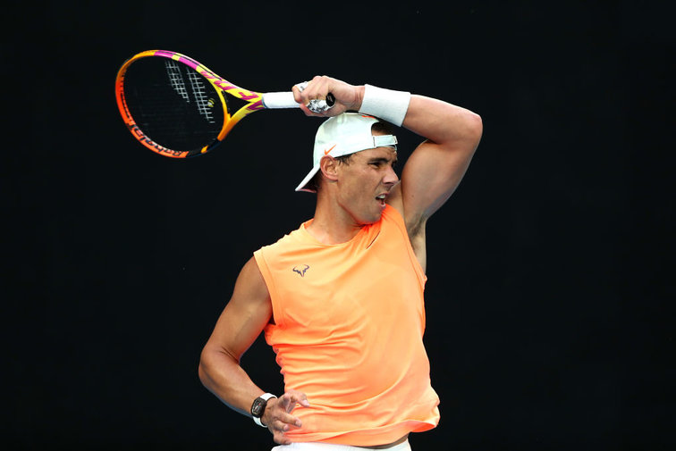 Rafael Nadal at the Australian Open in Melbourne