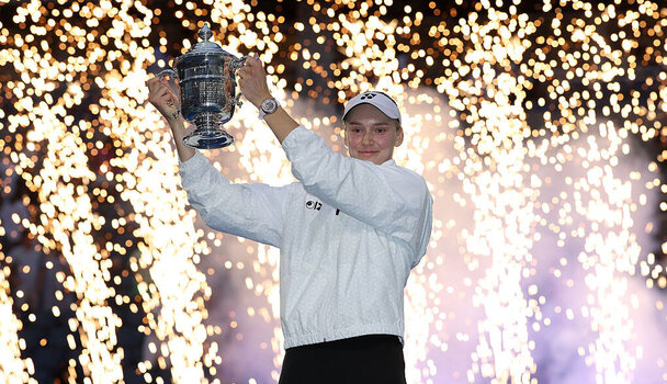 Elena Rybakina nach dem gewonnenen US Open-Finale