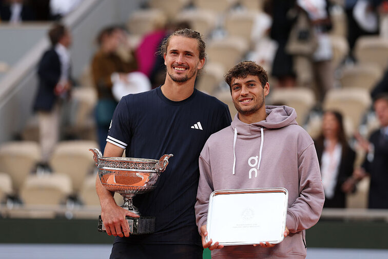 Das Finale der French Open gewann Zverev in fünf Sätzen Das Finale der French Open gewann Zverev in fünf Sätzen