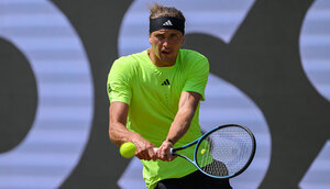 Alexander Zverev gewann in zwei Sätzen