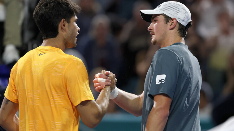 Carlos Alcaraz behielt gegen Joao Fonseca die Oberhand.