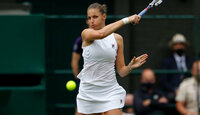 Before it goes on grass, Karolina Pliskova serves in Roland Garros