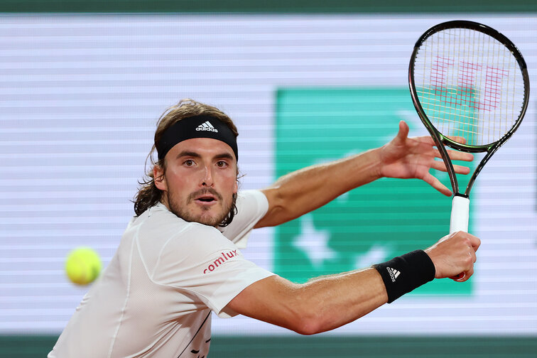 Stefanos Tsitsipas is in round two of the French Open after a tough fight