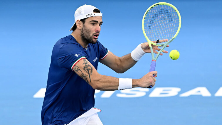 Matteo Berrettini in Brisbane on Friday