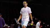 Alexander Zverev beim Training in der Wiener Stadthalle am Freitag
