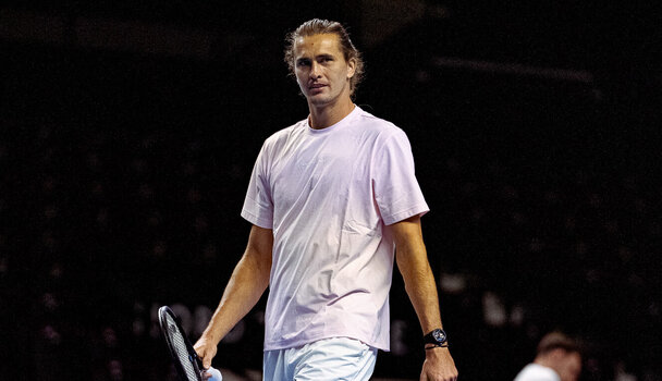 Alexander Zverev beim Training in der Wiener Stadthalle am Freitag