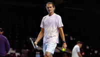 Alexander Zverev beim Training in der Wiener Stadthalle am Freitag Alexander Zverev beim Training in der Wiener Stadthalle am Freitag