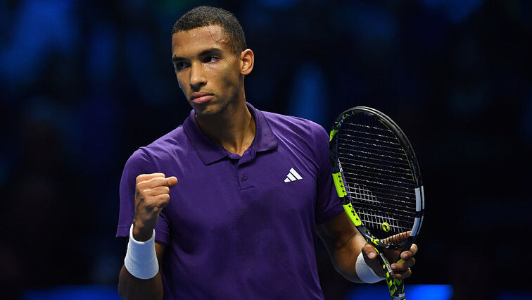 Mit einem Sieg gegen Alexander Zverev machte Felix Auger-Aliassime das Rennen um das letzte Halbfinal-Ticket in Turin. Getty Images