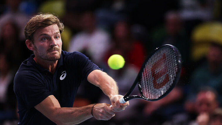 David Goffin bestritt an diesem Tag sein letztes Tourmatch.