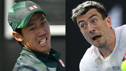 Kei Nishikori und Sebastian Ofner treffen zum ersten Mal aufeinander