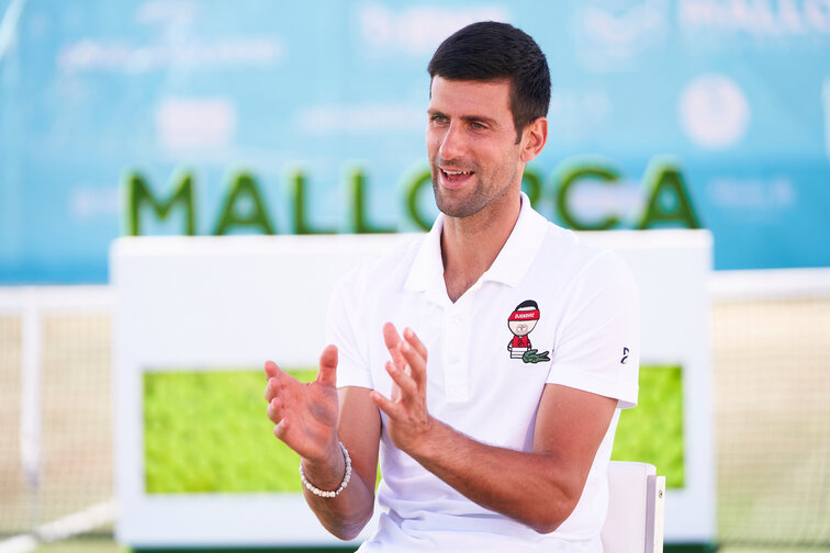 Novak Djokovic bei den Mallorca Championships Novak Djokovic at the Mallorca Championships