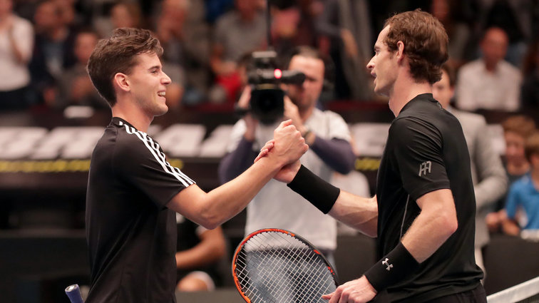 Dominic Thiem and Andy Murray 2016 in Vienna