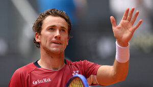 Casper Ruud gab nur ein Game ab