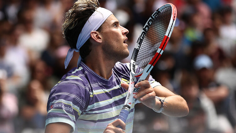 The ball in view - Dominic Thiem