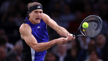 Alexander Zverev am Freitag in Paris-Bercy Alexander Zverev am Freitag in Paris-Bercy