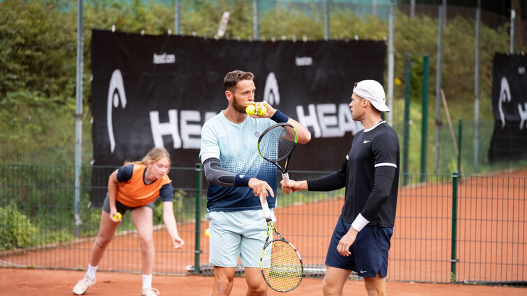 Albano Olivetti und Hendrik Jebens sind die Doppelsieger des ATP Challengers in Halle. Albano Olivetti und Hendrik Jebens sind die Doppelsieger des ATP Challengers in Halle.