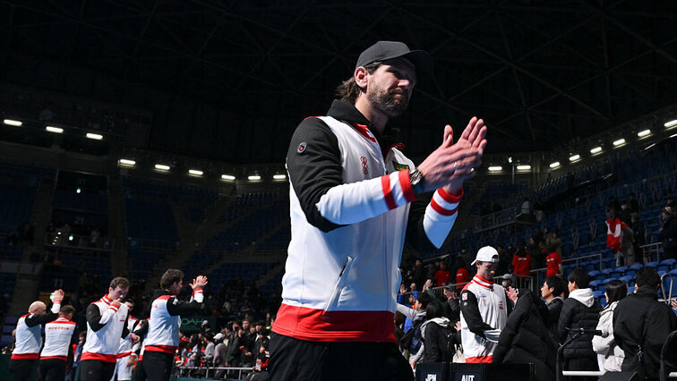 Davis-Cup-Kapitän Jürgen Melzer und seine Mannschaft