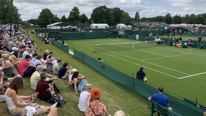Weltklassetennis hautnah (fast) ohne Tribünen - Qualifying in Roehampton Tennisnet/Privat