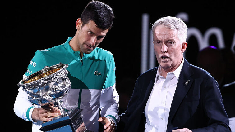 Novak Djokovic and Craig Tiley - these days a community of fate