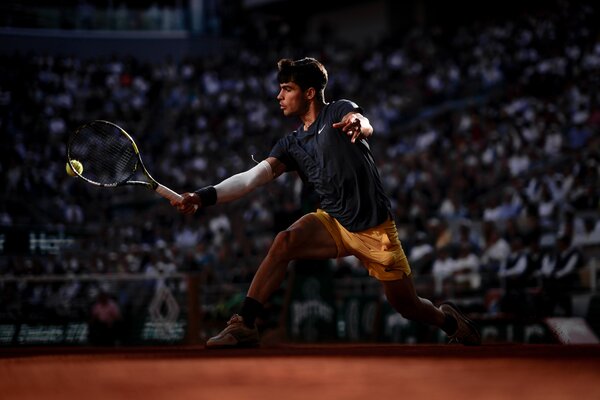 Auf der Shortlist: Carlos Alcaraz bei den French Open 2024 (von Nicolas Gouhier)
