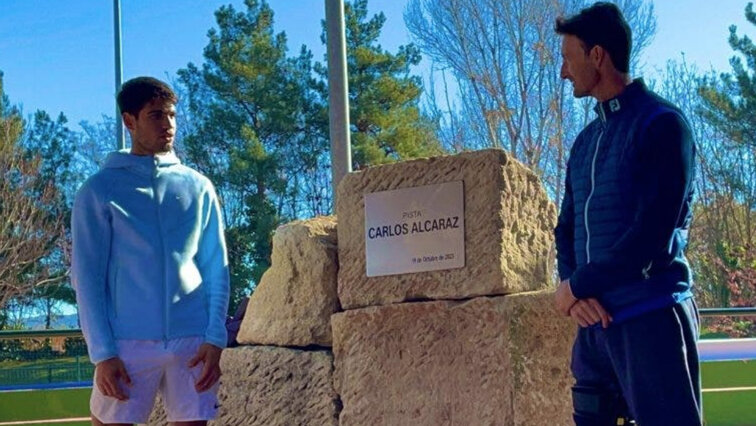 Carlos Alcaraz und Juan Carlos Ferrero Carlos Alcaraz und Juan Carlos Ferrero