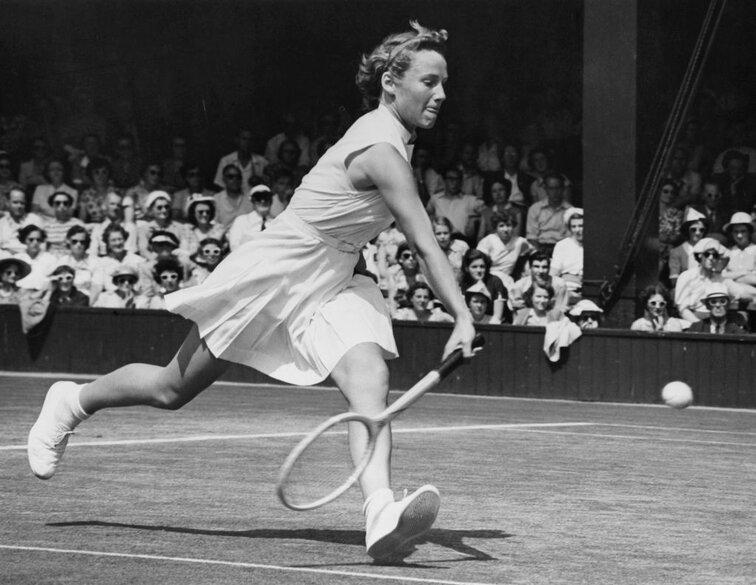 Maureen Connolly in Aktion