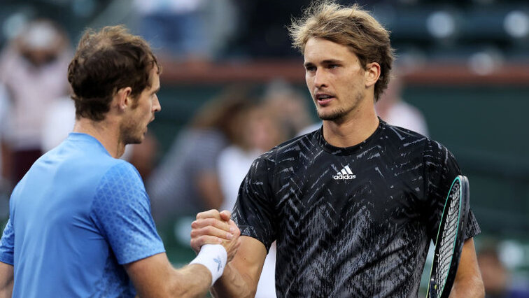 Andy Murray und Alexander Zverev spielen heute untereinander einen Viertelfinal-Platz in Doha aus Andy Murray und Alexander Zverev spielen heute untereinander einen Viertelfinal-Platz in Doha aus