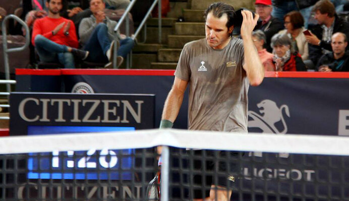 Das war's! Tommy Haas verabschiedete sich am Dienstag aus Hamburg und spielte sein letzes Einzel auf deutschem Boden.