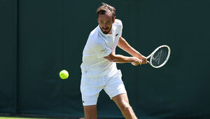 Daniil Medvedev am Montag in Wimbledon
