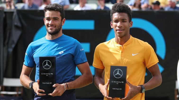 The winning picture 2019: Champion Matteo Berrettini and Félix Auger-Aliassime