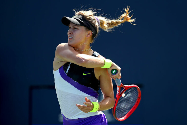 Eugenie Bouchard returned to the court after a long injury break