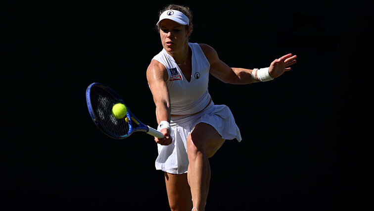 Nach ihrer bitteren Niederlage im Mixed lieferte sich Laura Siegemund eine verbale Auseinandersetzung mit ihrer Gegnerin Jelena Ostapenko. Getty Images